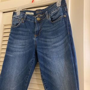 Kut from the Kloth Donna Ankle skinny tuxedo stripe